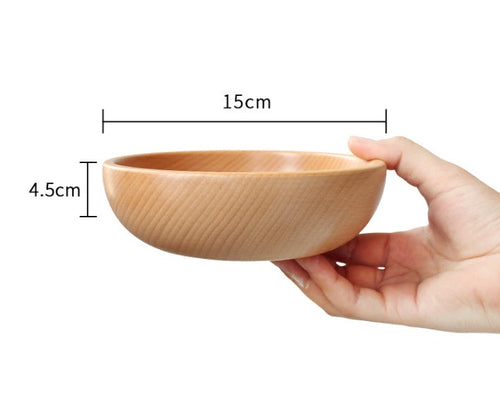 Tableware wooden bowl dish set Japanese style Beech jujube wood bowl