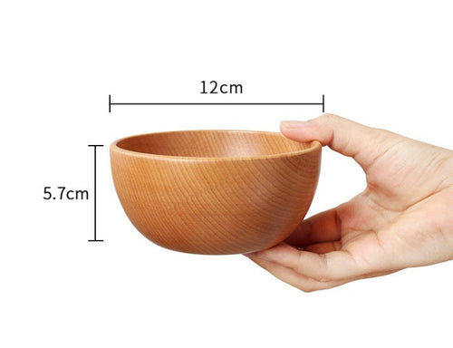 Tableware wooden bowl dish set Japanese style Beech jujube wood bowl