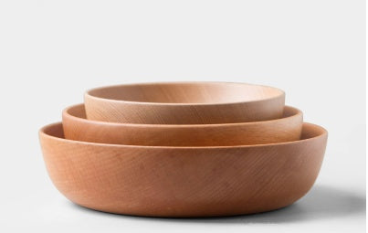 Tableware wooden bowl dish set Japanese style Beech jujube wood bowl