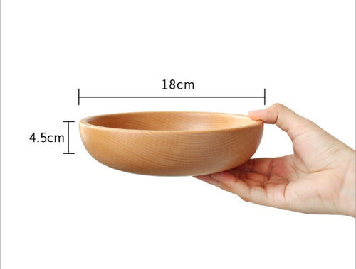 Tableware wooden bowl dish set Japanese style Beech jujube wood bowl