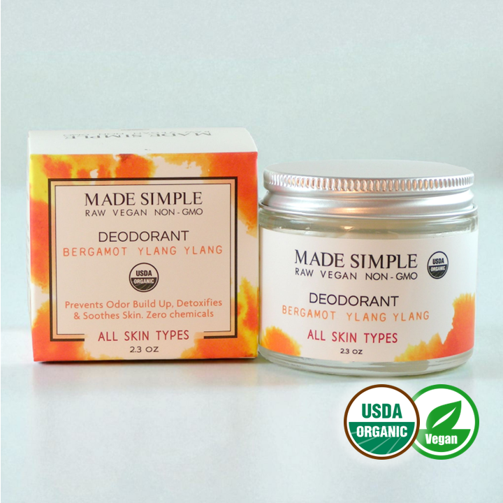 Bergamot Ylang Ylang Deodorant - Certified Organic & Vegan