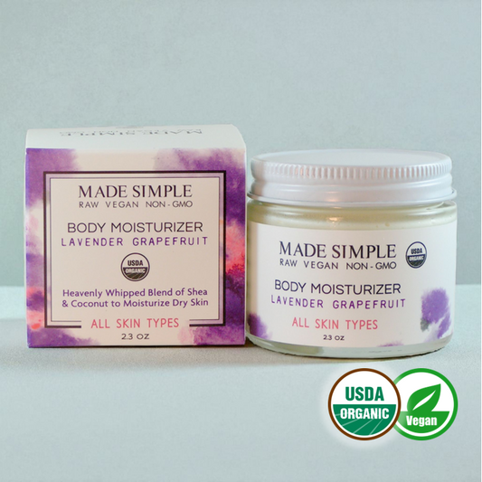 Lavender Grapefruit Moisturizer - Certified Organic & Vegan