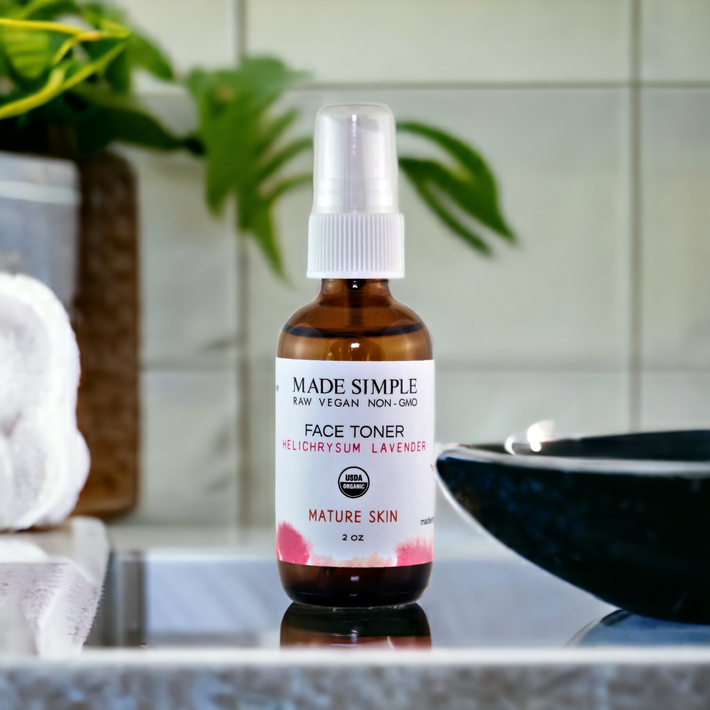 Helichrysum Lavender Toner for Mature Skin - Organic & Vegan