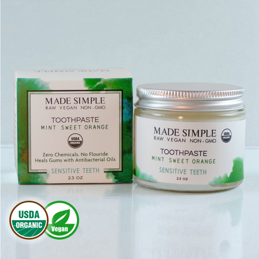 Mint Sweet Orange Toothpaste - Certified Organic & Vegan