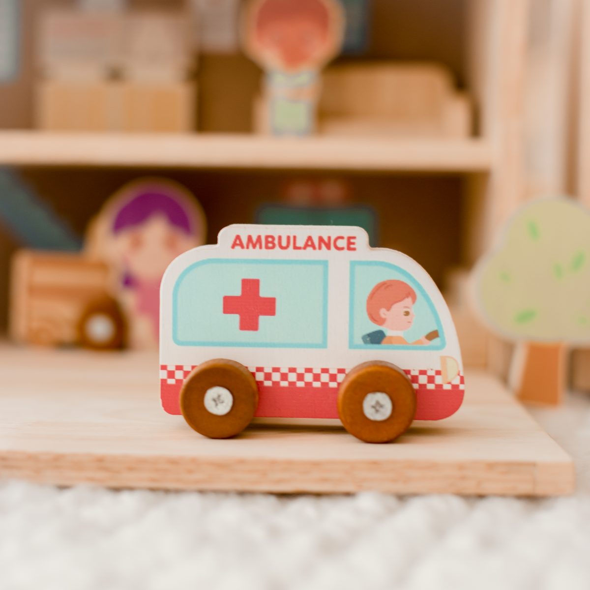 Wooden Portable Hospital Set