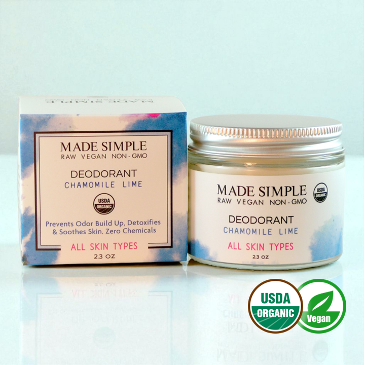 Chamomile Lime Deodorant - Certified Organic & Vegan