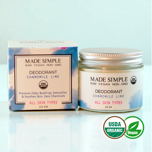 Chamomile Lime Deodorant - Certified Organic & Vegan